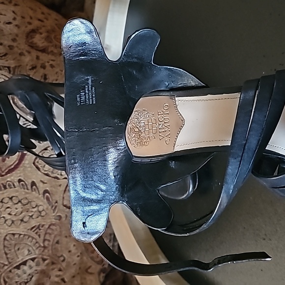 Vince Camuto Leather Strap Heels - Picture 9 of 16